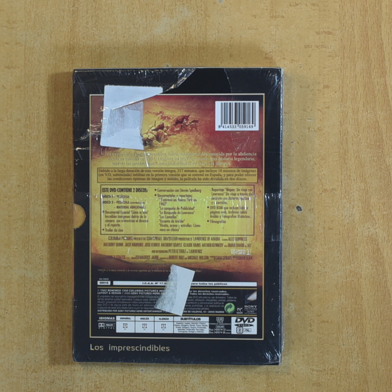LAWRENCE DE ARABIA - DVD