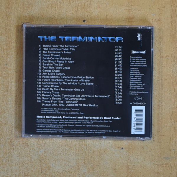 BRAD FIEDEL - THE TERMINATOR - CD