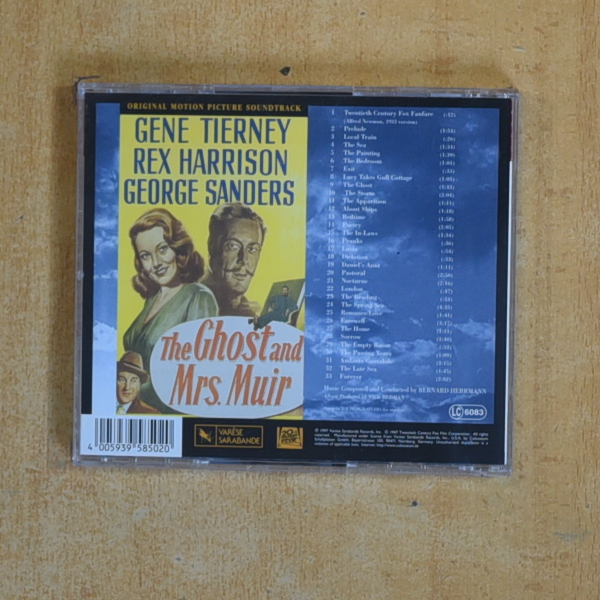 BERNARD HERRMANN - THE GHOST AND MRS MUIR - CD