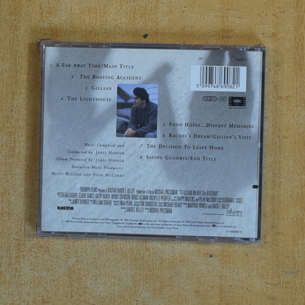 JAMES HORNER - TO GILLIAN ON HER 37 TH BIRTHDAY - CD