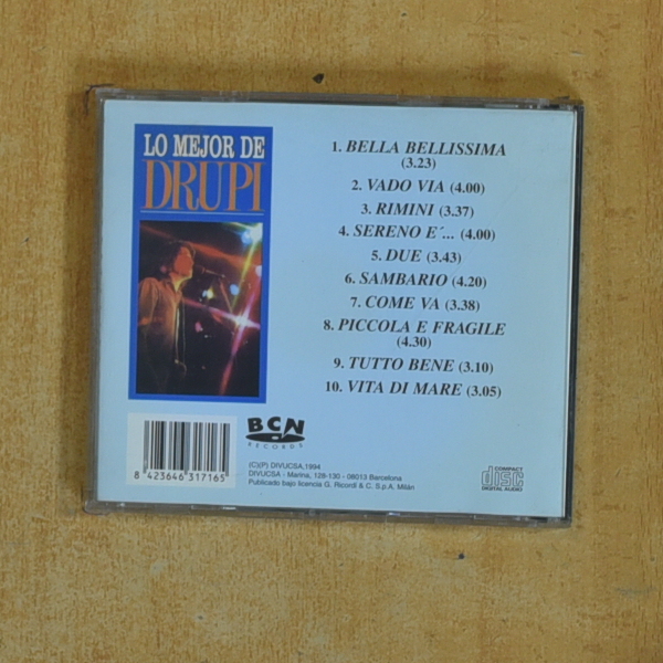 DRUPI - LO MEJOR DE DRUPI - CD