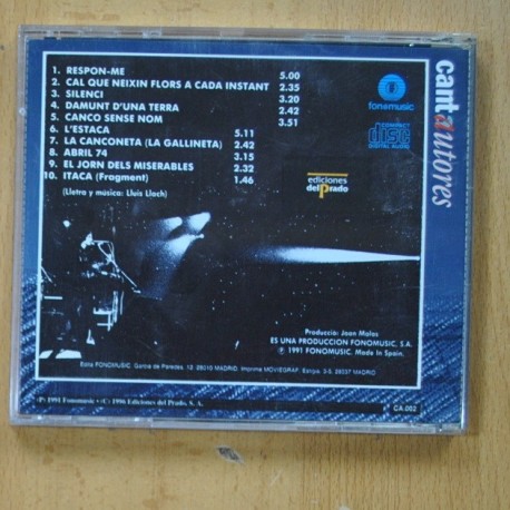 LLUIS LLACH - BARCELONA GENER DE 1976