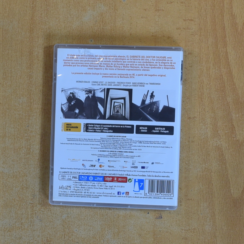 EL GABINETE DEL DOCTOR CALIGARI - BLURAY