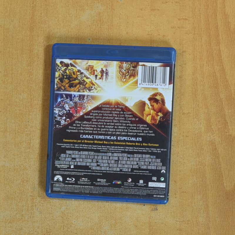 TRANSFORMERS LA VENGANZA DE LOS CAIDOS - BLURAY