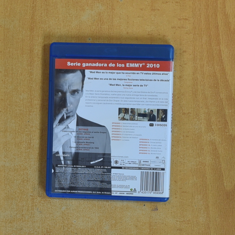 MAD MEN - CUARTA TEMPORADA - BLURAY