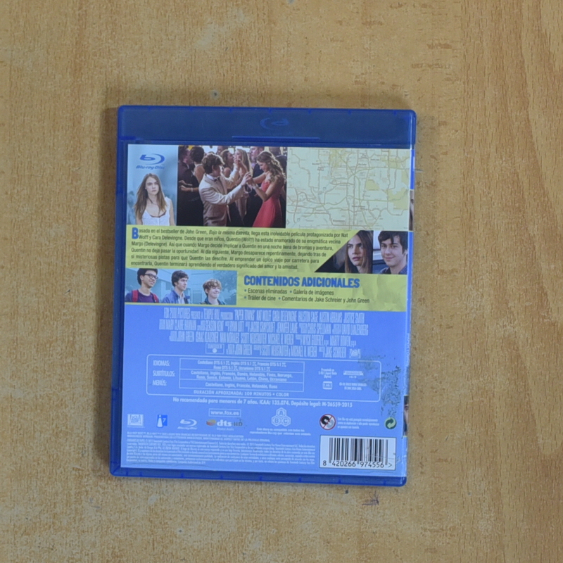 CIUDADES DE PAPEL - BLURAY