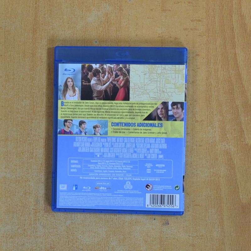 CIUDADES DE PAPEL - BLURAY