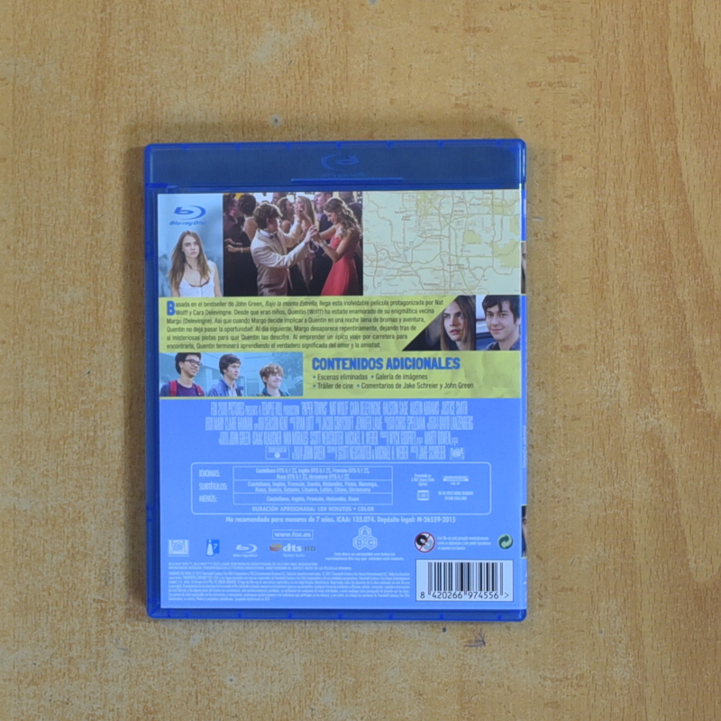 CIUDADES DE PAPEL - BLURAY