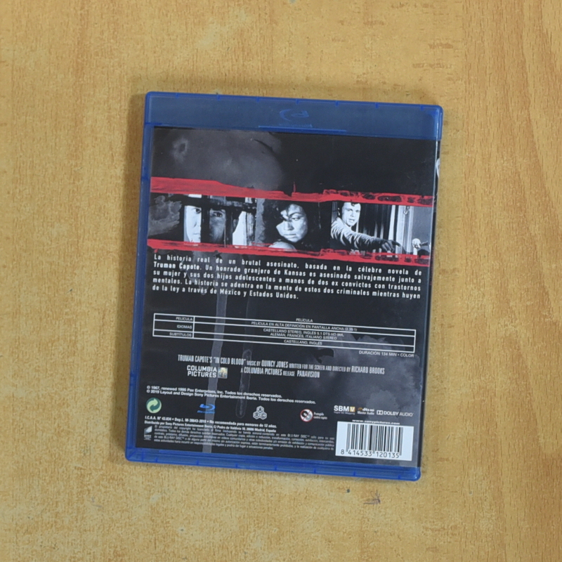 A SANGRE FRIA - BLURAY