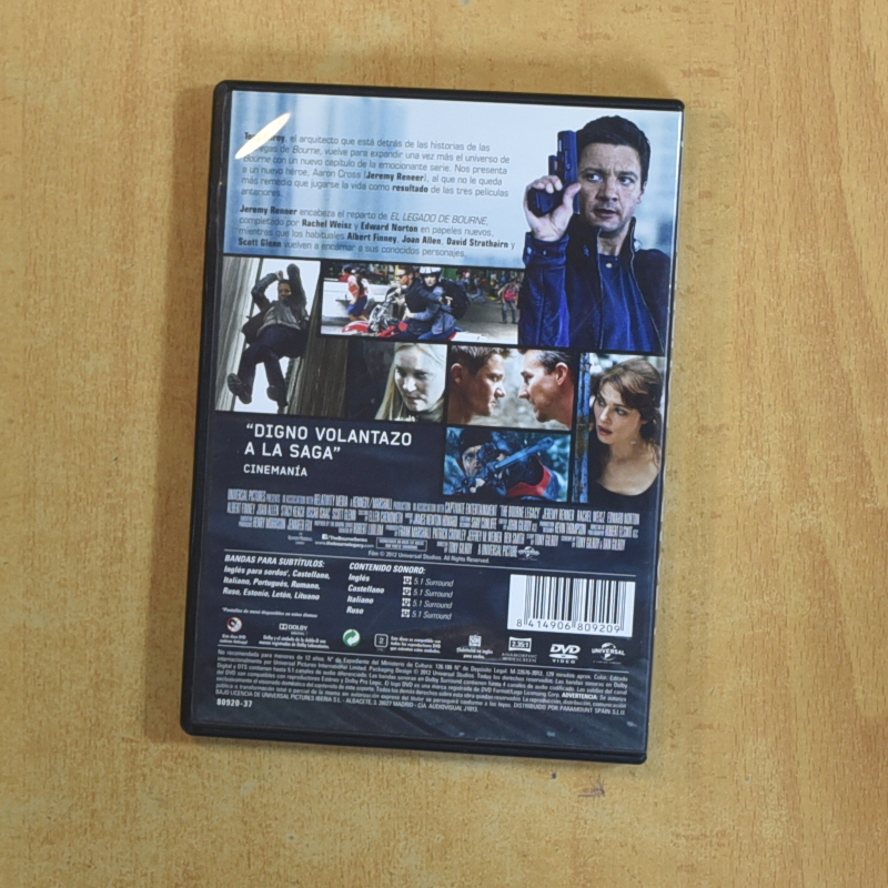 EL LEGADO DE BOURNE - DVD