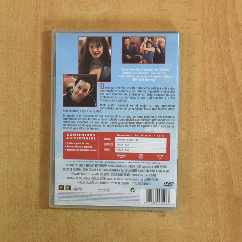 FUERA DE CONTROL - DVD