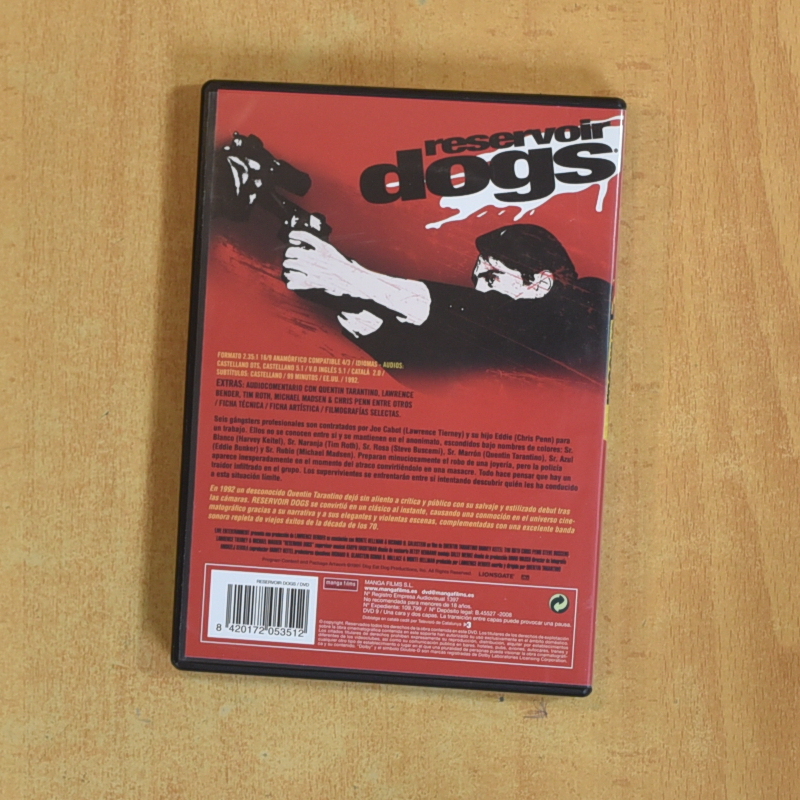 RESERVOIR DOGS - DVD