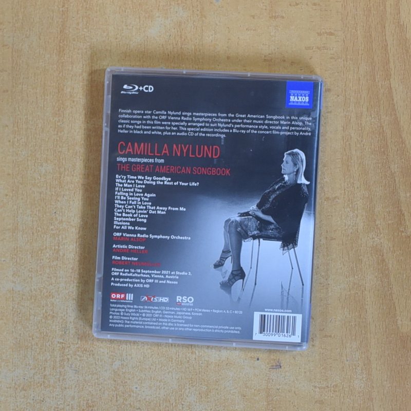 CAMILLA NYLUND THE GREAT AMERICAN SONGBOOK - BLURAY