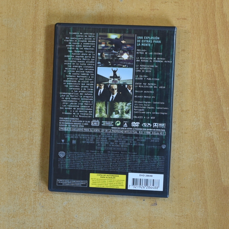 MATRIX RELOADED - DVD