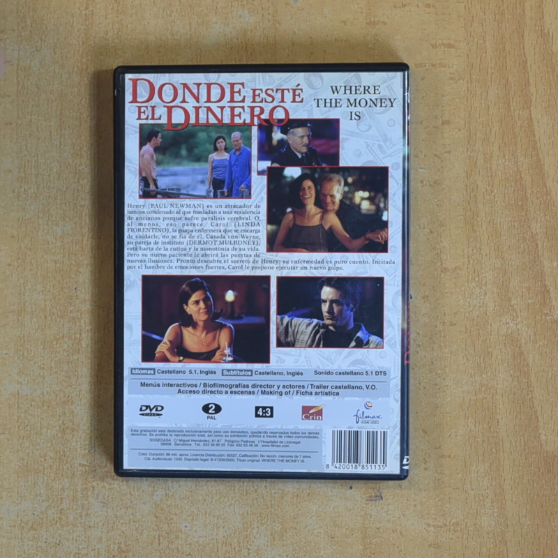 DONDE ESTE EL DINERO - DVD