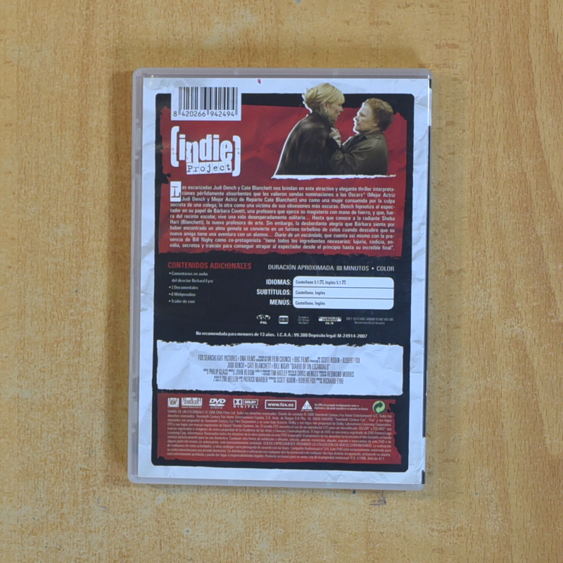 DIARIO DE UN ESCANDALO - DVD