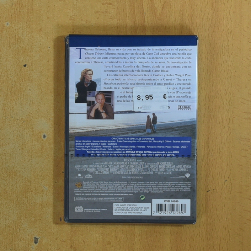 MENSAJE EN UNA BOTELLA - DVD