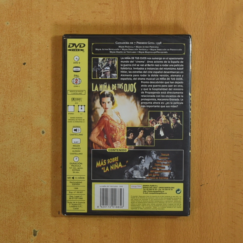 LA NIÑA DE TUS OJOS - DVD