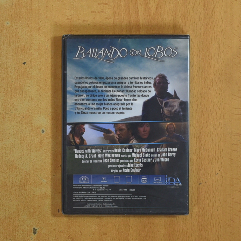 BAILANDO CON LOBOS - DVD