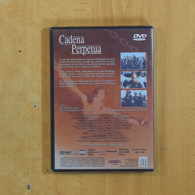 CADENA PERPETUA - DVD