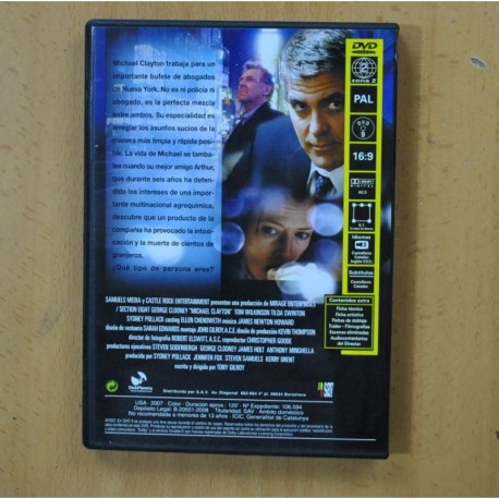 MICHAEL CLAYTON - DVD