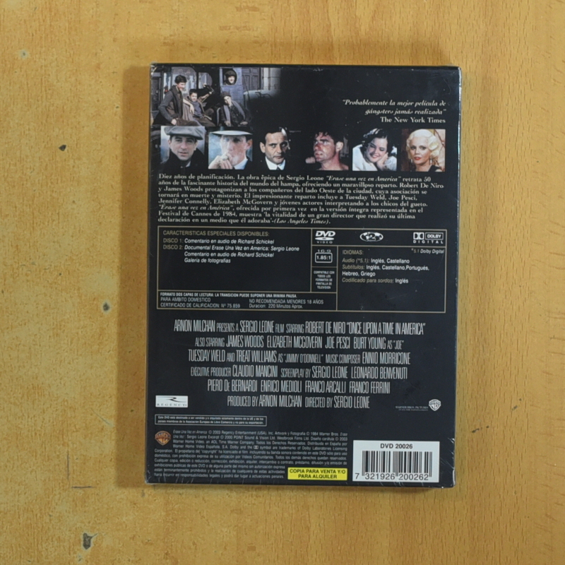 ERASE UNA VEZ EN AMERICA - DVD
