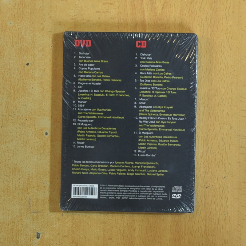 LA BOMBA DE TIEMPO VIVO EN BUENOS AIRES - DVD