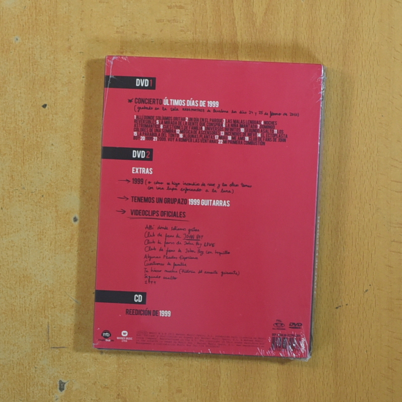 LOVE OF LESBIANS ULTIMOS DIAS DE 1999 - DVD