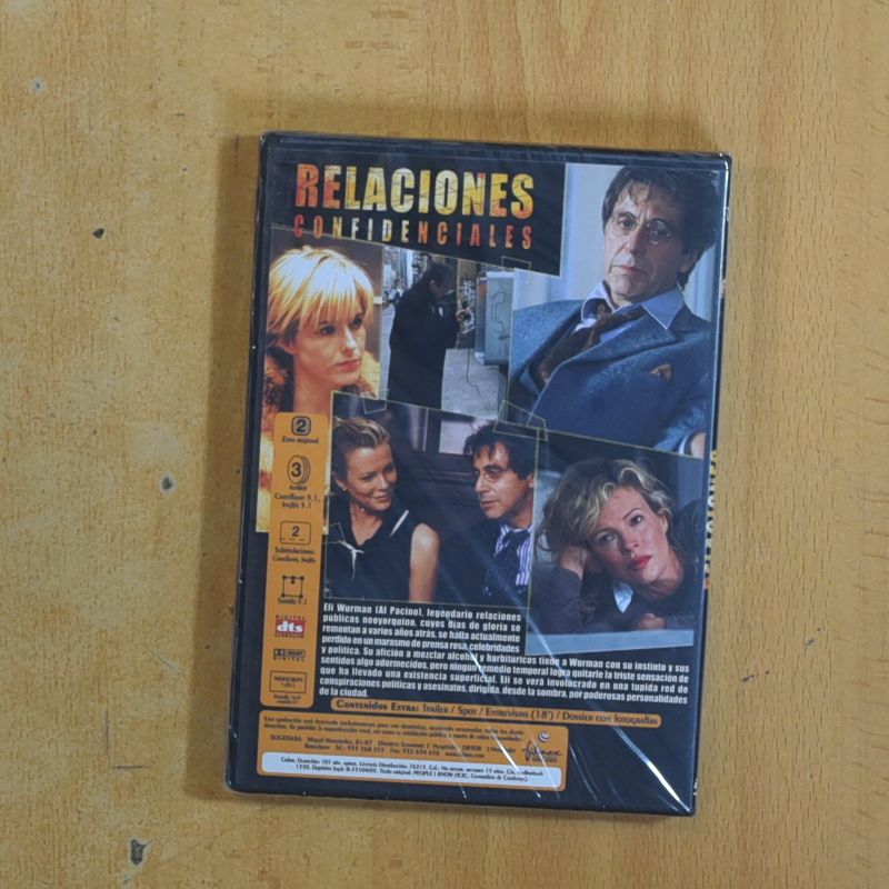 RELACIONES CONFIDENCIALES - DVD