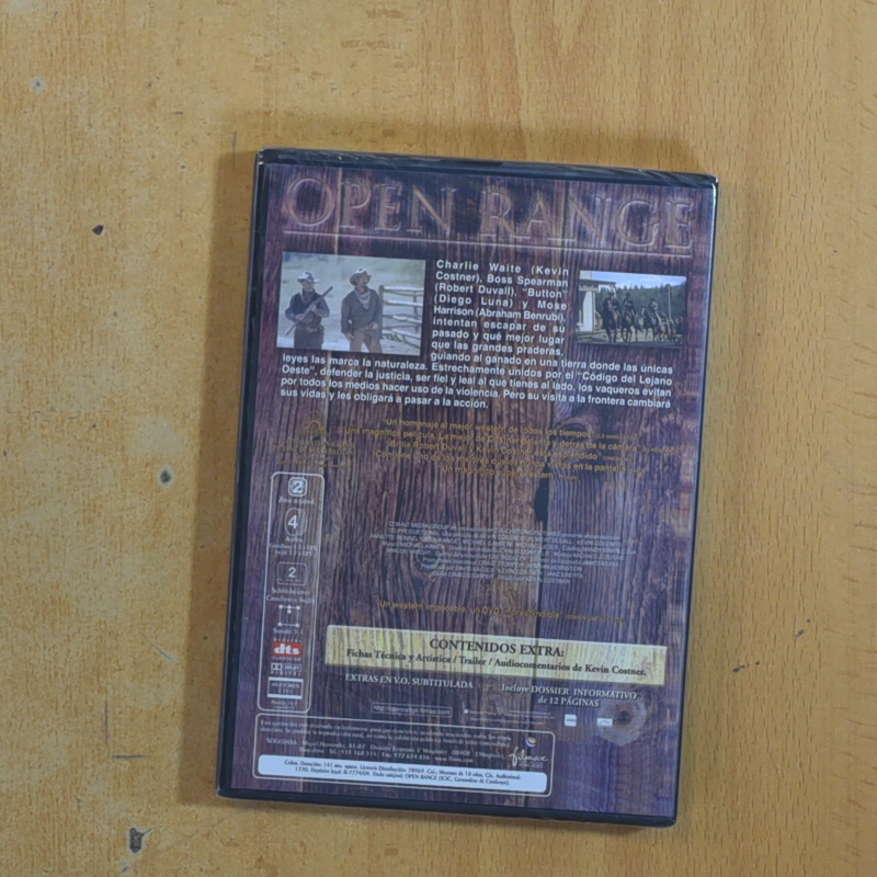 OPEN RANGE - DVD