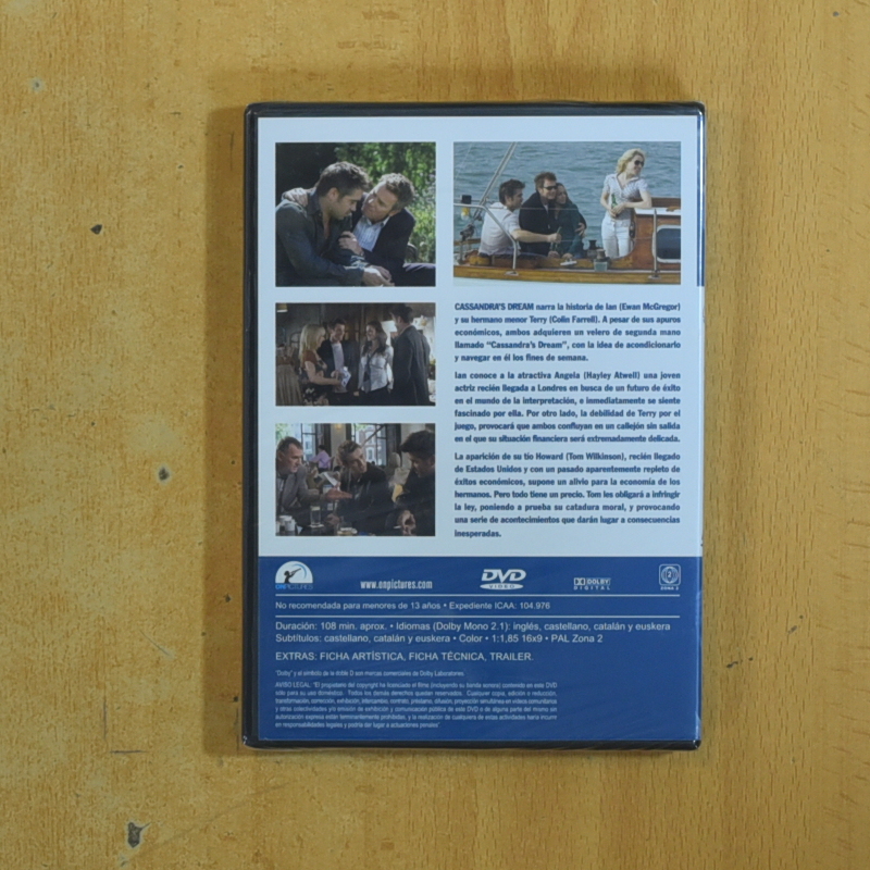 CASSANDRAS DREAM - DVD