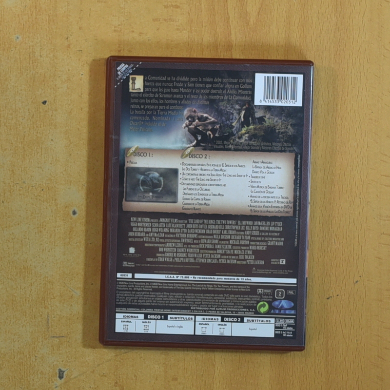 EL SENOR DE LOS ANILLOS LAS DOS TORRES - DVD
