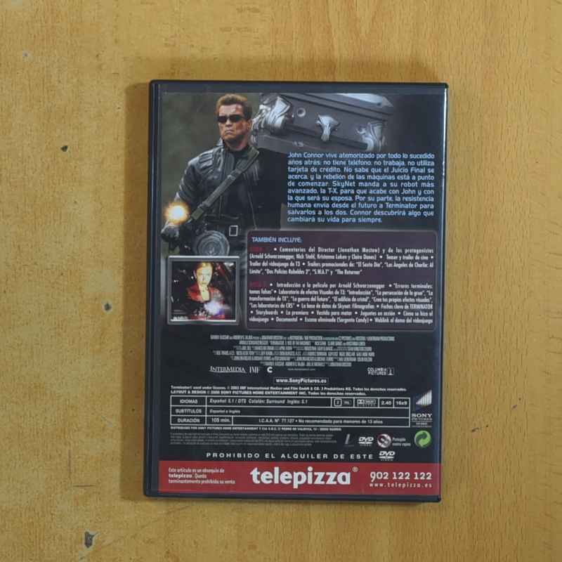 TERMINATOR 3 LA REBELION DE LAS MAQUINAS - DVD