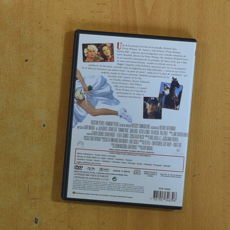 NOVIA A LA FUGA - DVD