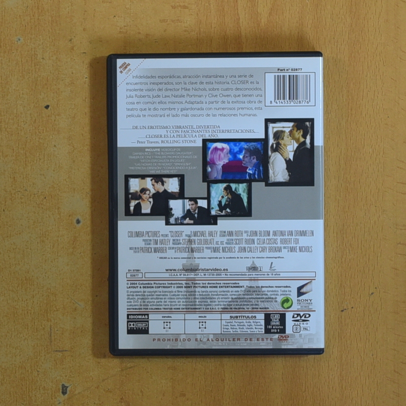 CLOSER - DVD