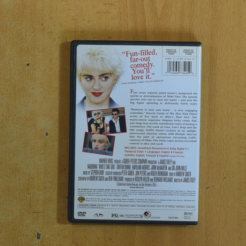 WHOS THAT GIRL - DVD (ZONA1)