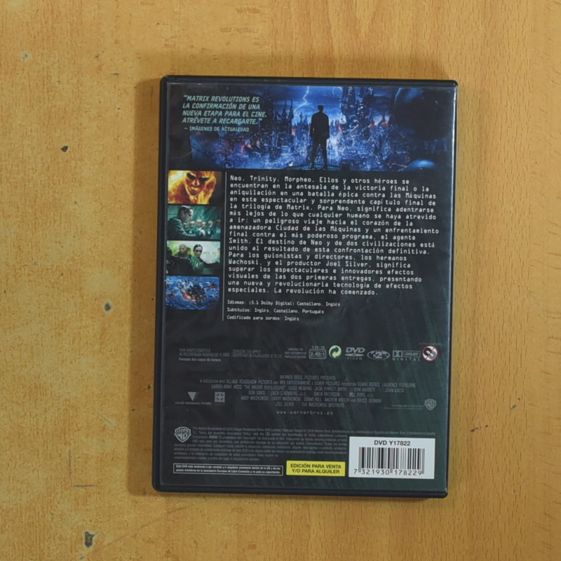 MATRIX REVOLUTIONS - DVD