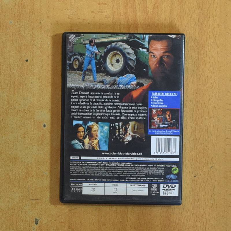 CARTAS DE UN ASESINO - DVD