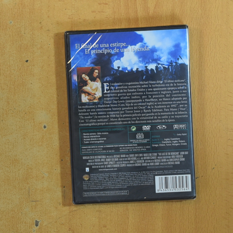 EL ULTIMO MOHICANO - DVD
