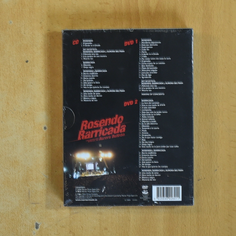 ROSENDO BARRICADA - OTRA NOCHE SIN DORMIR - 2 DVD + CD