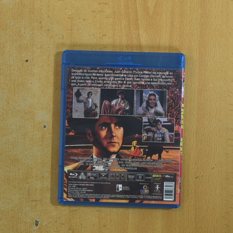 SANGRE Y ARENA - BLURAY