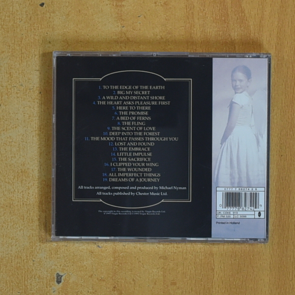 MICHAEL NYMAN - THE PIANO - CD