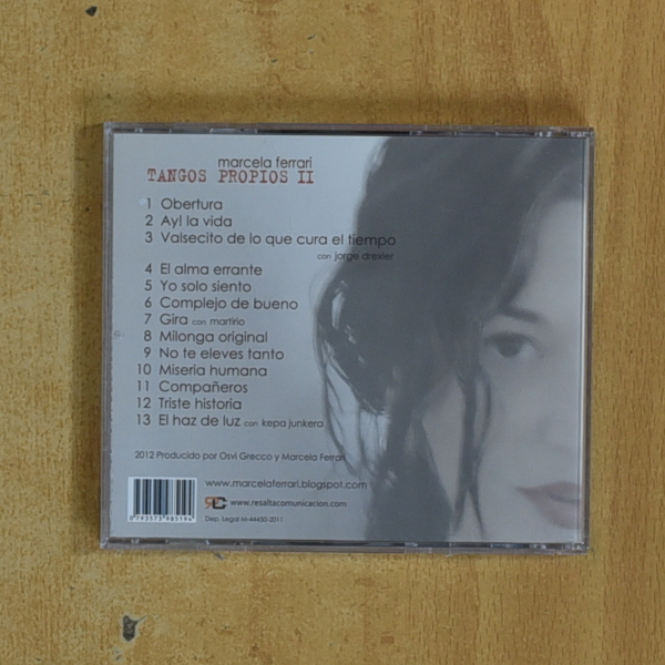 MARCELA FERRARI - TANGOS PROPIOS II - CD