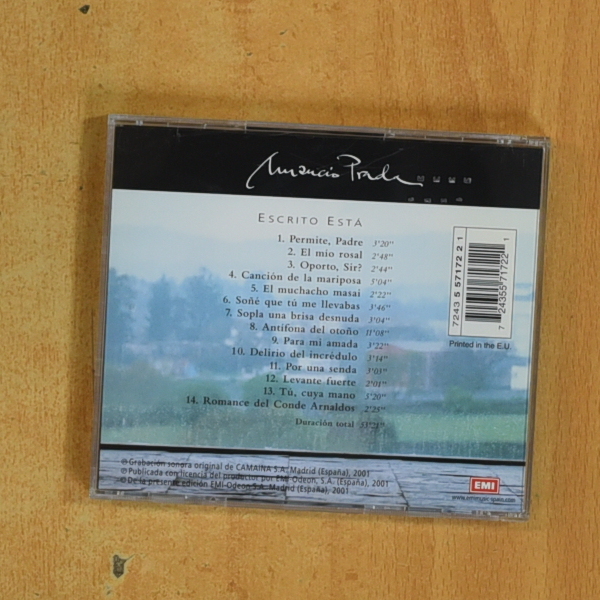 AMANCIO PRADA - ESCRITO ESTA - CD