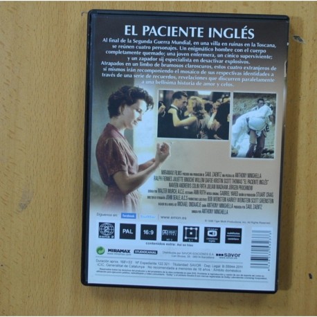 EL PACIENTE INGLES - DVD