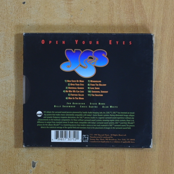 YES - OPEN YOUR EYES - CD