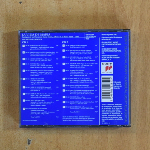 EDUARDO PANIAGUA - LA VIDA DE MARIA - CD