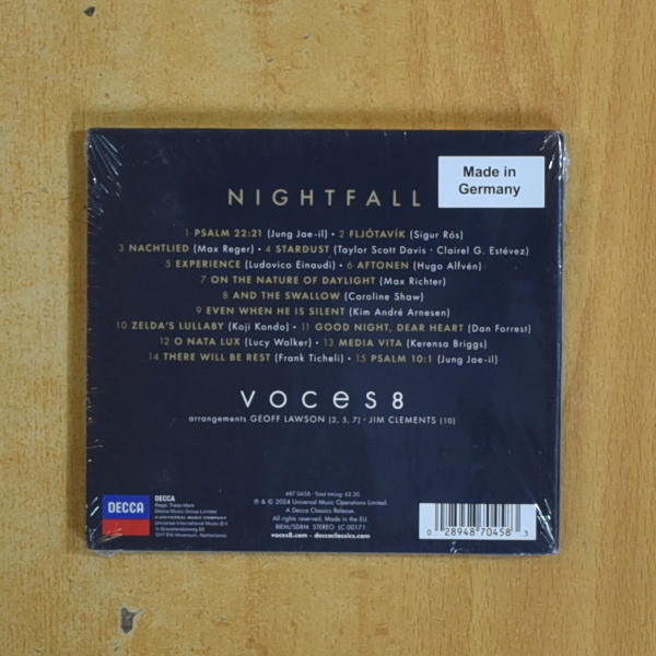 VOCES 8 - NIGHTFALL - CD