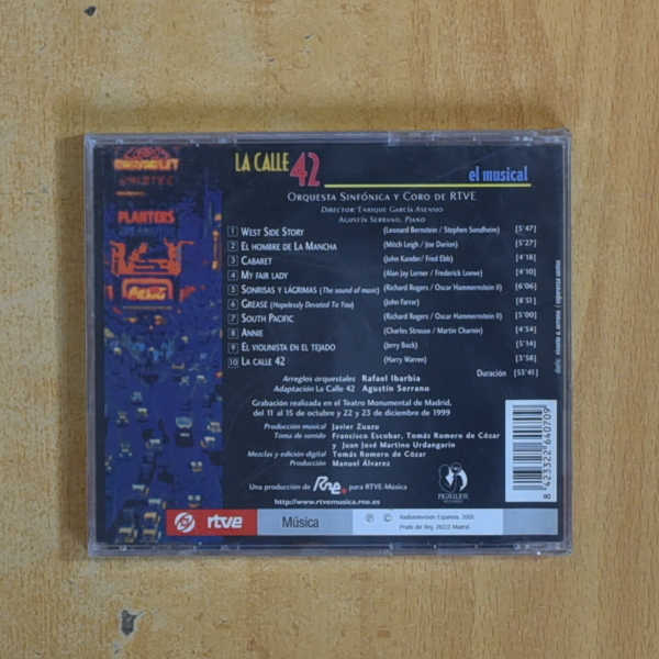 VARIOS - LA CALLE 42 EL MUSICAL - CD