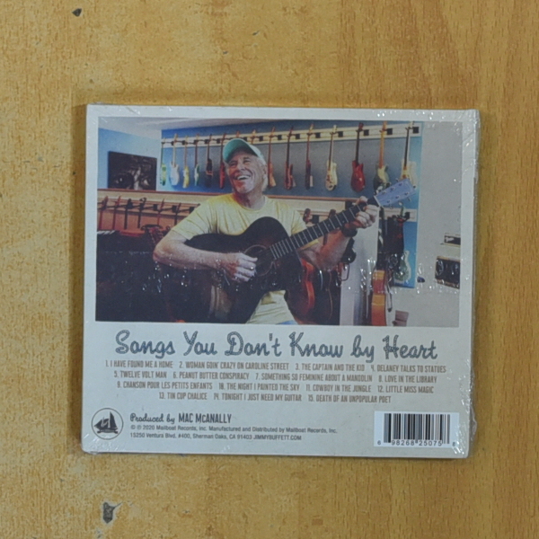 JIMMY BUFFETT - SONGS YOU DONT KNOW BY HEART - CD